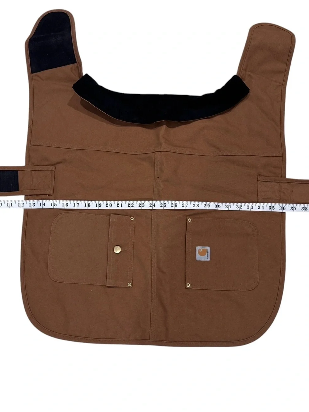 Carhartt Dog Coat in Tan with Black Collar